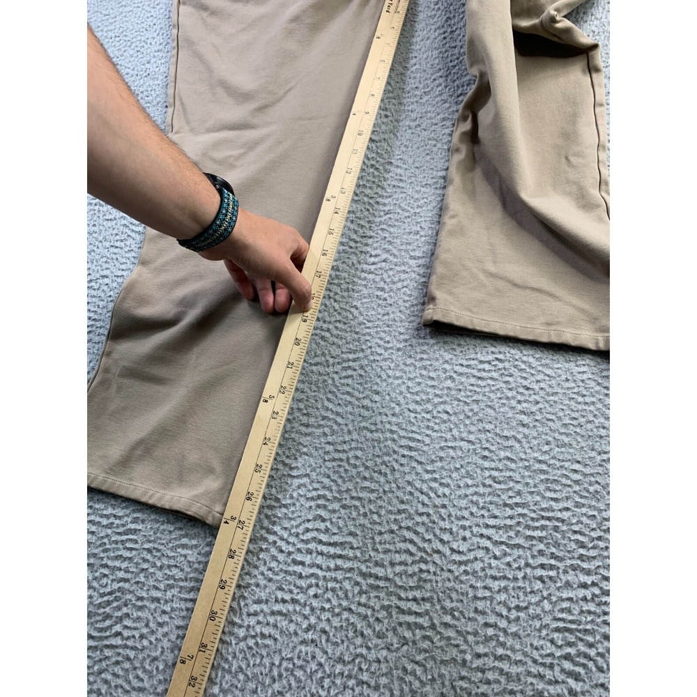 True Classic Pants Mens 40x27 Beige Soft Stretch Comfort Casual Chino - Picture 4 of 13